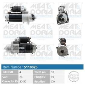 Köp Startmotor av MEAT & DORIA 5110025 till det låga priset 3139,31 kr