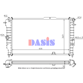 Kjøp Radiator, motorkjøling av AKS DASIS 151191N til den lave prisen 1558,07 NOK