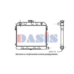Kjøp Radiator, motorkjøling av AKS DASIS 151370N til den lave prisen 6469,67 NOK