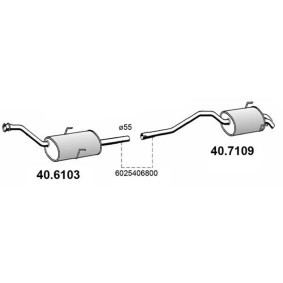 Mittelschalldämpfer von ASSO 40.6103