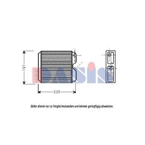 Acquista Scambiatore calore per riscaldamento abitacolo da AKS DASIS 159013N a buon mercato per soli 150,87 €