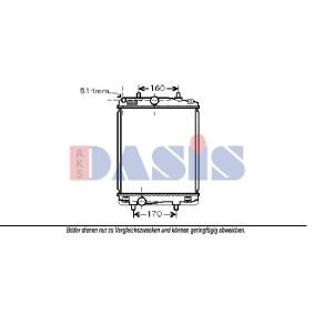 Achetez des Radiateur du moteur AKS DASIS 160092N à prix pour 50,57 €