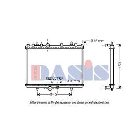 Achetez des Radiateur du moteur AKS DASIS 160111N à prix pour 79,92 €