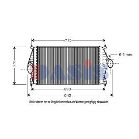 Kjøp Intercooler av AKS DASIS 167010N til den lave prisen 1029,20 NOK