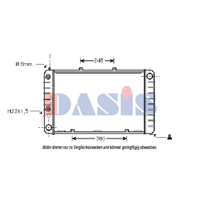 Achetez des Radiateur du moteur AKS DASIS 170080N à prix pour 787,05 €
