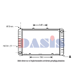 Achetez des Radiateur du moteur AKS DASIS 171010N à prix pour 437,90 €