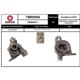 Turbolader von SNRA TBR0009