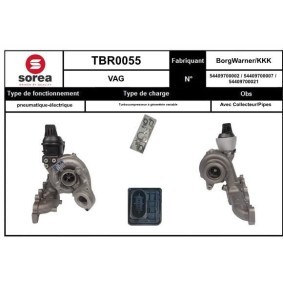 Köp Turboaggregat av SNRA TBR0055 till det låga priset 7399,01 kr