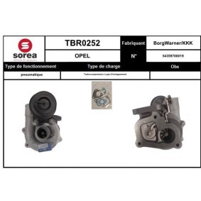 Turbolader von SNRA TBR0252