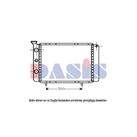 Achetez des Radiateur du moteur AKS DASIS 180470N à prix pour 220,62 €