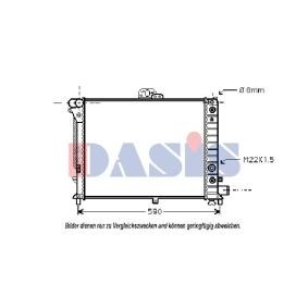 Achetez des Radiateur du moteur AKS DASIS 190220N à prix pour 94,79 €