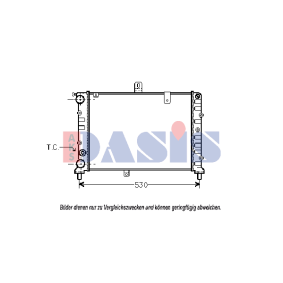 Achetez des Radiateur du moteur AKS DASIS 300340N à prix pour 110,62 €