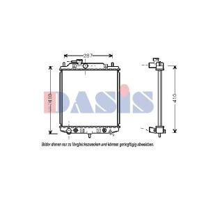 Achetez des Radiateur du moteur AKS DASIS 360012N à prix pour 64,79 €
