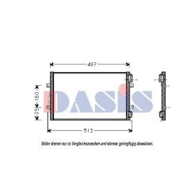Achetez des Condenseur, climatisation AKS DASIS 372002N à prix pour 83,34 €