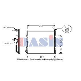 Achetez des Condenseur, climatisation AKS DASIS 372020N à prix pour 112,15 €