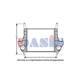 Achetez des Intercooler AKS DASIS 407002N à prix pour 888,05 €