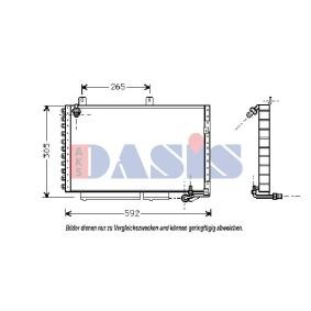 Achetez des Condenseur, climatisation AKS DASIS 482170N à prix pour 78,61 €