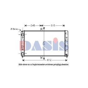 Achetez des Radiateur du moteur AKS DASIS 490011N à prix pour 46,03 €