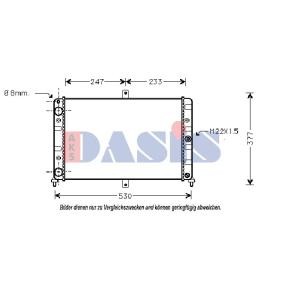 Achetez des Radiateur du moteur AKS DASIS 490040N à prix pour 41,84 €