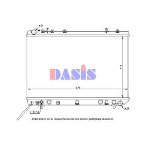Achetez des Radiateur du moteur AKS DASIS 510004N à prix pour 123,07 €