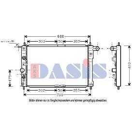 Acquista Radiatore motore da AKS DASIS 510006N a buon mercato per soli 72,42 €