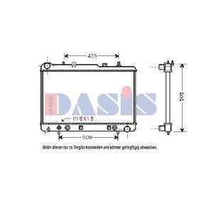 Achetez des Radiateur du moteur AKS DASIS 510012N à prix pour 154,49 €