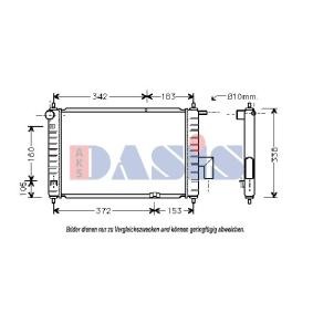 Achetez des Radiateur du moteur AKS DASIS 510014N à prix pour 53,36 €