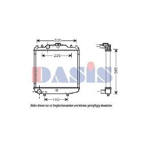 Achetez des Radiateur du moteur AKS DASIS 510018N à prix pour 45,22 €
