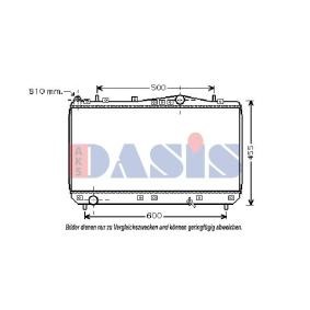Achetez des Radiateur du moteur AKS DASIS 510019N à prix pour 84,42 €