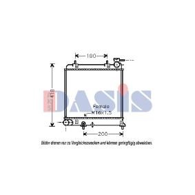 Achetez des Radiateur du moteur AKS DASIS 510042N à prix pour 51,14 €