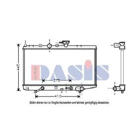 Achetez des Radiateur du moteur AKS DASIS 510048N à prix pour 125,63 €