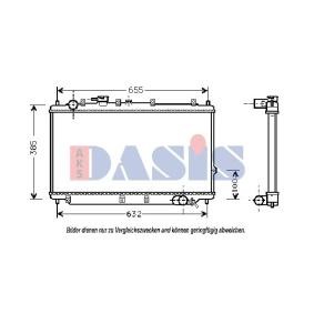Achetez des Radiateur du moteur AKS DASIS 510060N à prix pour 78,55 €
