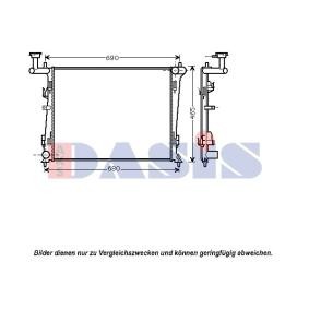 Achetez des Radiateur du moteur AKS DASIS 510071N à prix pour 70,81 €