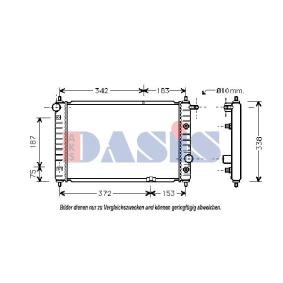 Achetez des Radiateur du moteur AKS DASIS 510180N à prix pour 66,92 €