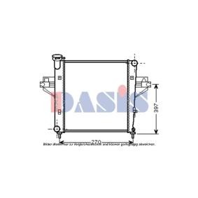 Achetez des Radiateur du moteur AKS DASIS 520101N à prix pour 101,56 €