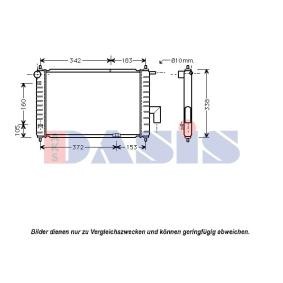 Achetez des Radiateur du moteur AKS DASIS 520102N à prix pour 57,12 €