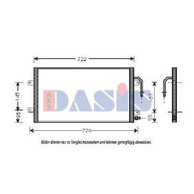 Achetez des Condenseur, climatisation AKS DASIS 522610N à prix pour 94,89 €