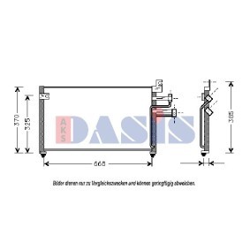 Achetez des Condenseur, climatisation AKS DASIS 562130N à prix pour 177,43 €