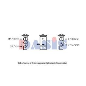 Køb Ekspansionsventil, klimaanlæg af AKS DASIS 840131N til den lave pris 468,84 DKK
