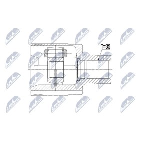 Comprar Juego de articulación, árbol de transmisión de NTY NPW-BM-122 a bajo precio de 69,55 €
