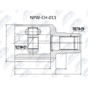Comprar Juego de articulación, árbol de transmisión de NTY NPW-CH-011 a bajo precio de 54,06 €