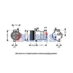 Achetez des Compresseur de climatisation AKS DASIS 850512N à prix pour 423,50 €