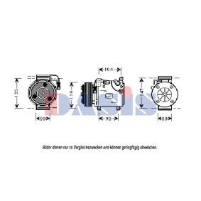 Acquista Compressore aria condizionata da AKS DASIS online per Galant VII Hatchback (E5_A, E7_A, E8_A) a prezzi moderati