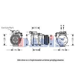 Achetez des Compresseur de climatisation AKS DASIS 851025N à prix pour 277,70 €