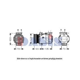 Acquista Compressore aria condizionata da AKS DASIS 851072N a buon mercato per soli 434,82 €