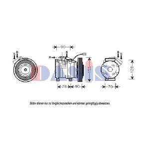 Achetez des Compresseur de climatisation AKS DASIS 851386N à prix pour 316,49 €
