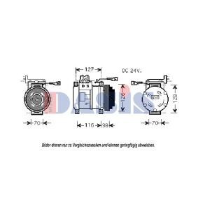 Achetez des Compresseur de climatisation AKS DASIS 851395N à prix pour 262,00 €