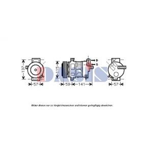 Achetez des Compresseur de climatisation AKS DASIS 851606N à prix pour 343,45 €