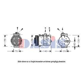 Achetez des Compresseur de climatisation AKS DASIS 853040N à prix pour 262,54 €