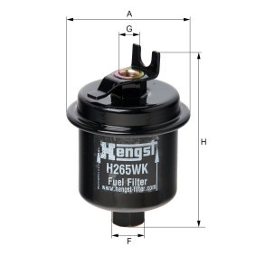 Köp Bränslefilter av HENGST FILTER H265WK till det låga priset 123,03 kr
